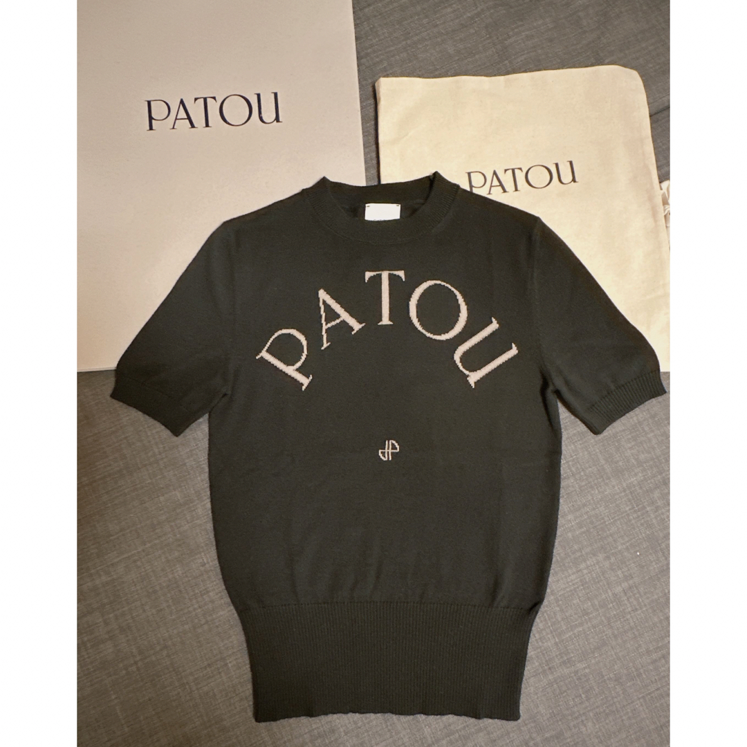 PATOU(パトゥ)のPATOU パトゥ2023コットンブレンドジャガードニット XS 新品未使用 レディースのトップス(Tシャツ(半袖/袖なし))の商品写真