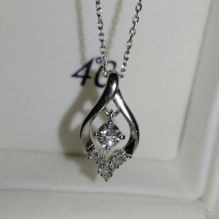 ヨンドシー(4℃)の4℃ プラチナ ダイヤ（計0.240ct）ネックレス 一粒ダイヤ0.172ct(ネックレス)