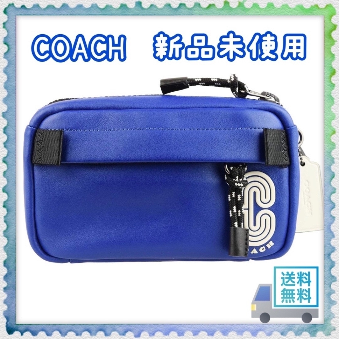 COACH(コーチ)の新品　コーチ COACH  レザー　ボディバッグ  ウエストポーチ　メンズ メンズのバッグ(ウエストポーチ)の商品写真