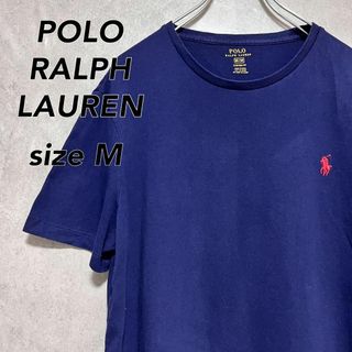 ポロラルフローレン(POLO RALPH LAUREN)の187 ポロラルフローレン UネックTシャツ 刺繍ロゴ ネイビー M(Tシャツ/カットソー(半袖/袖なし))