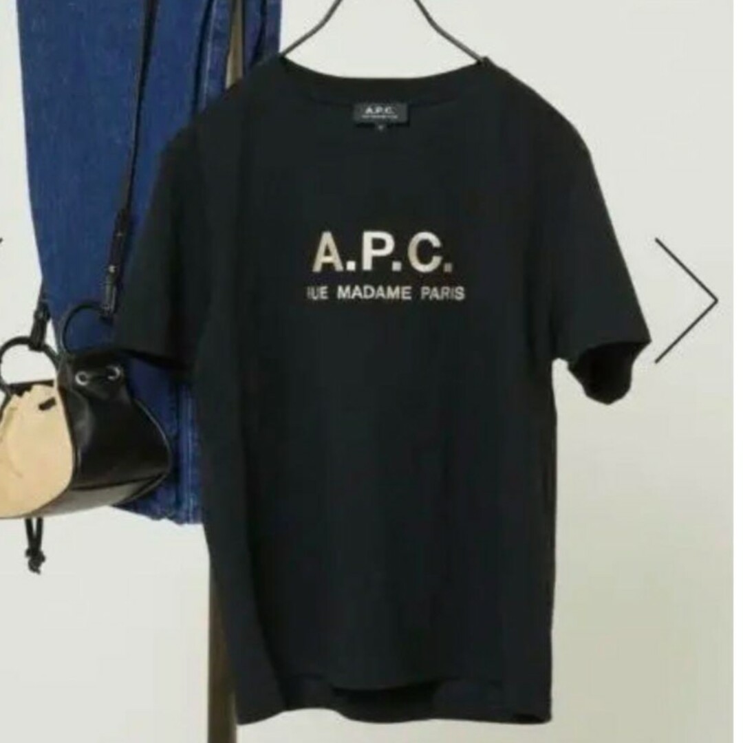 A.P.C(アーペーセー)のA.P.C.  別注フリークスストア　ロゴ刺繍Tシャツ レディースのトップス(Tシャツ(半袖/袖なし))の商品写真