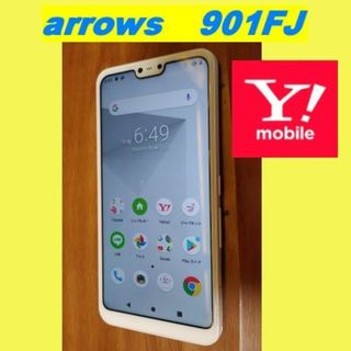 フジツウ(富士通)の◆最終値下げ！★美品 arrows 901FJ  スマホ本体【白】(スマートフォン本体)