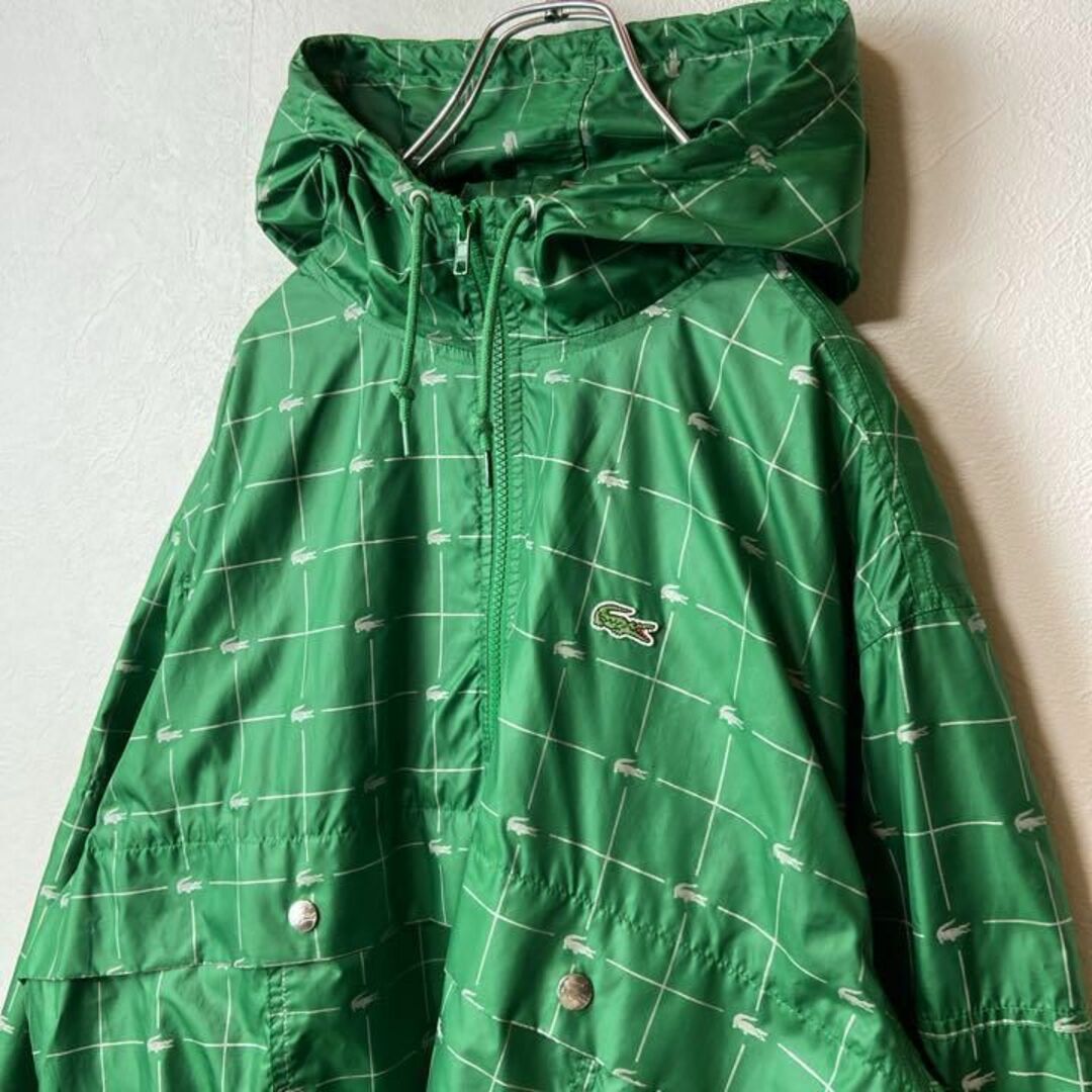 Supreme - 【人気コラボ】Supreme LACOSTE古着ナイロンジャケット緑 L