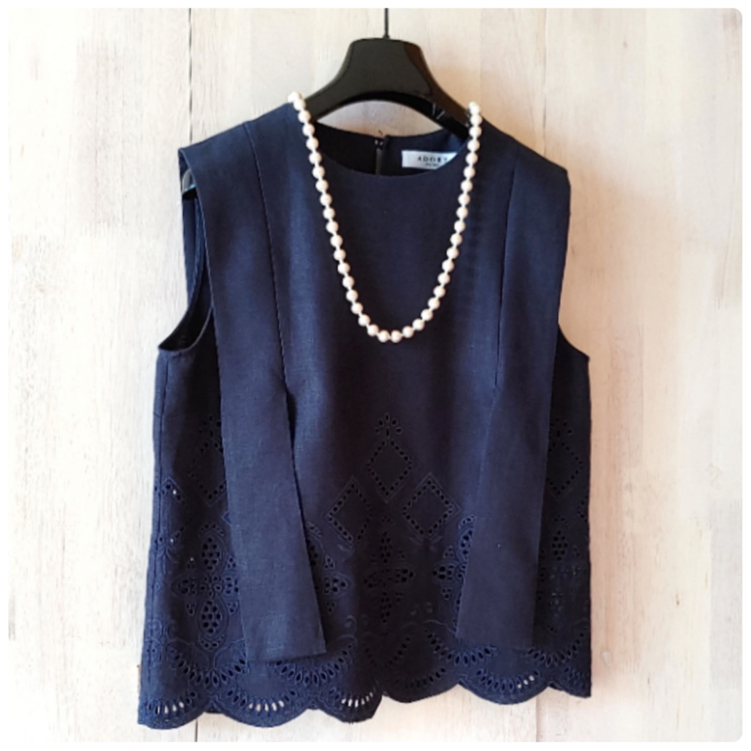 ADORE - ◇幻◇ 美品 定価3.8万円 ADORE カットワーク刺繍麻 ADORE - ◇幻◇ 美品 定価3.8万円 ADORE カットワーク刺繍麻
