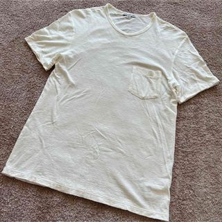 ジェームスパース(JAMES PERSE)の【美品】james perse ポケットTシャツ　リネン ジェームスパース(Tシャツ/カットソー(半袖/袖なし))