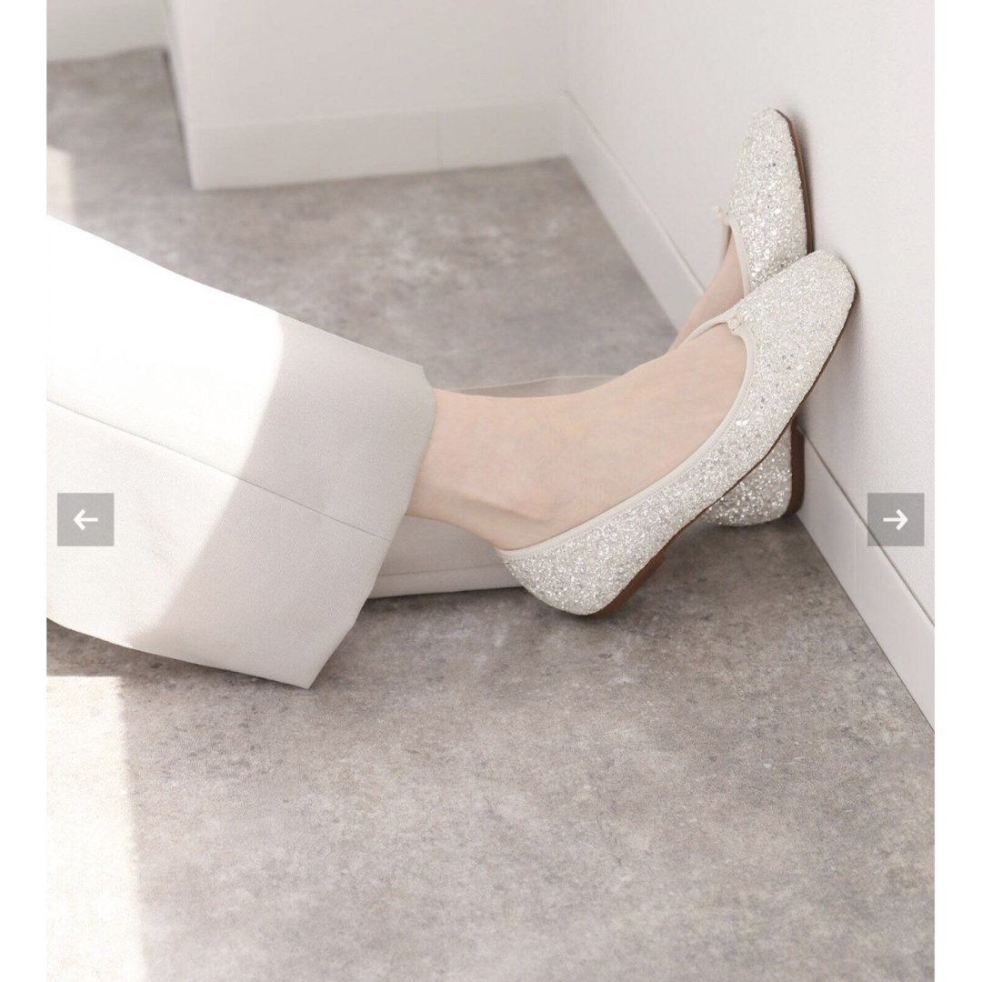 【美品】Le Talon GRISE★リボンパンプス★22.5cm★グリッター