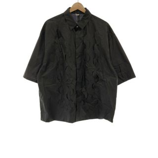 Y.O.N  ワイオーエヌ ショートスリーブカッティングシャツ ブラック(シャツ)