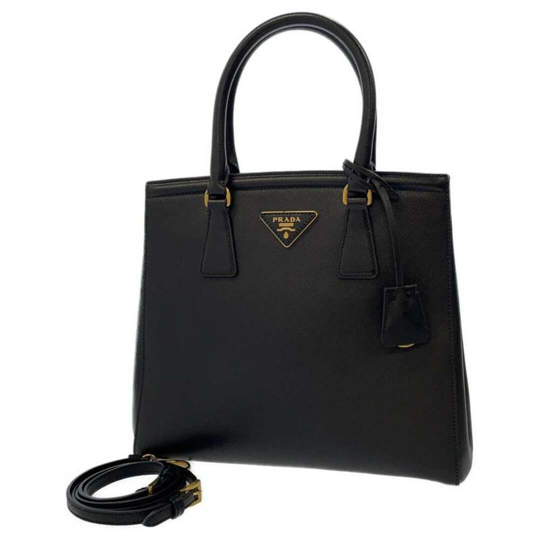 プラダ ハンドバッグ サフィアーノ B2490M PRADA バッグ 2wayショルダーバッグ 黒