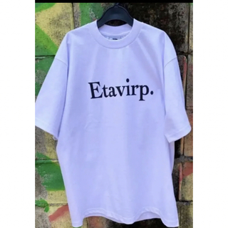 ワンエルディーケーセレクト(1LDK SELECT)のEtavirp Logo T-Shirt. White × Black(Tシャツ/カットソー(半袖/袖なし))