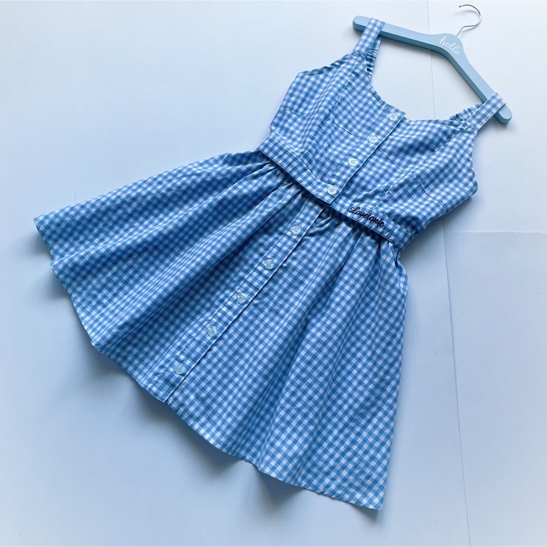 lovetoxic(ラブトキシック)の美品 Lovetoxic ワンピース ビスチェ&フレアスカート 2way 140 キッズ/ベビー/マタニティのキッズ服女の子用(90cm~)(ワンピース)の商品写真