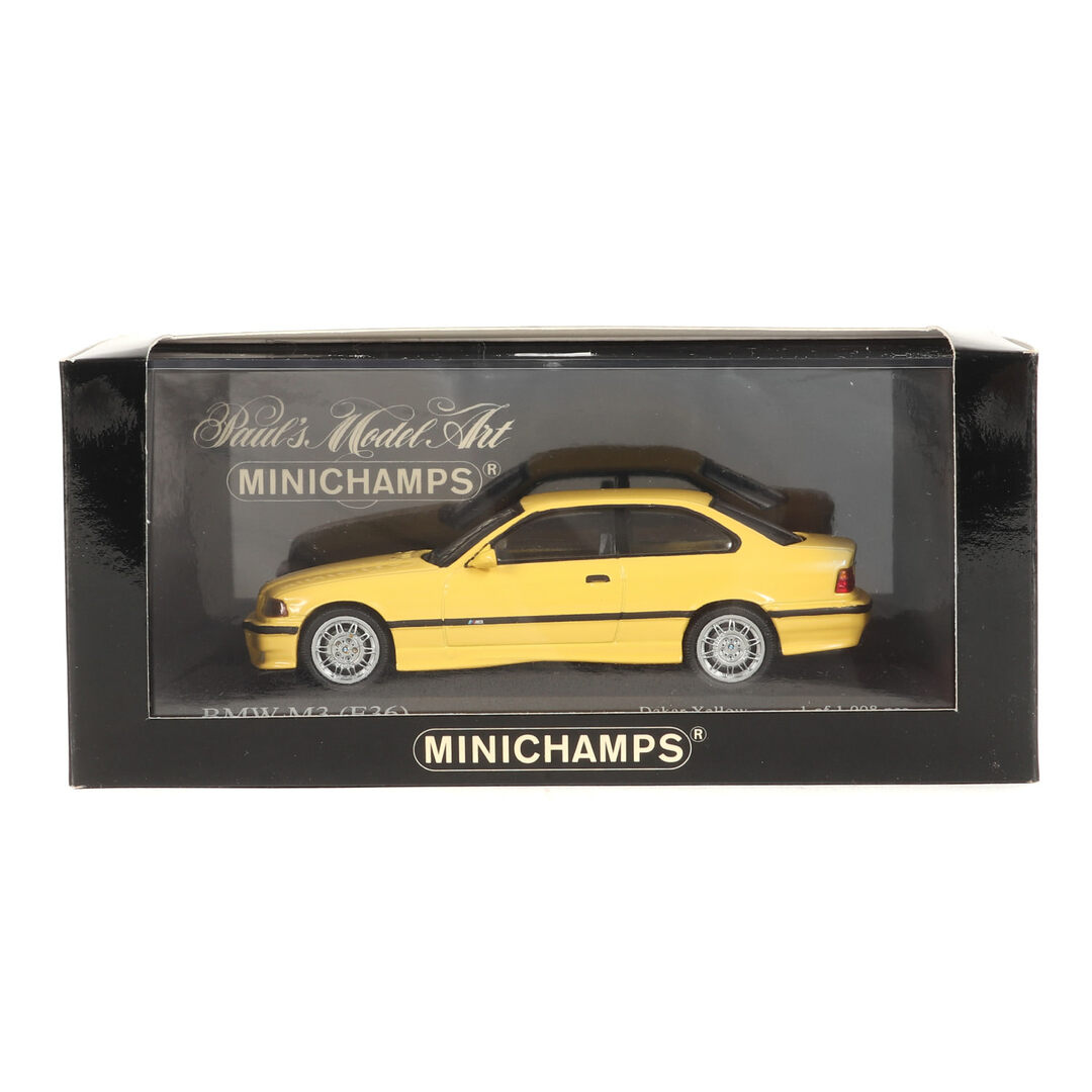 面白部品創庫別注 ミニチャンプス 3シリーズ クーペ MINICHAMPS 1/43 BMW M3 E36 Dakar Yellow 限定車 ミニカー モデルカー ダークイエロー