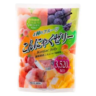 コストコ(コストコ)のコストコ 🍎4種のフルーツ 🍑こんにゃくゼリー　🍇64個入り(ダイエット食品)