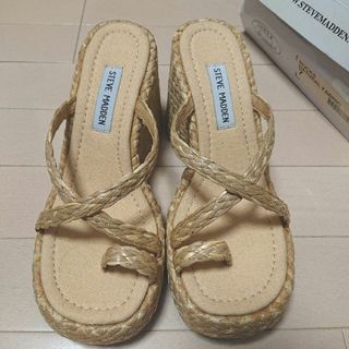 スティーブマデン(Steve Madden)の【新品】スティーブマディン   ウェッジサンダル  24,0㎝(サンダル)