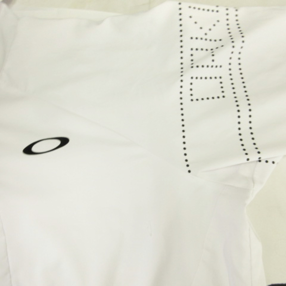 Oakley(オークリー)のオークリー フード付きパーカー ジップアップ ラグラン 白 ■SM1  メンズのジャケット/アウター(ナイロンジャケット)の商品写真