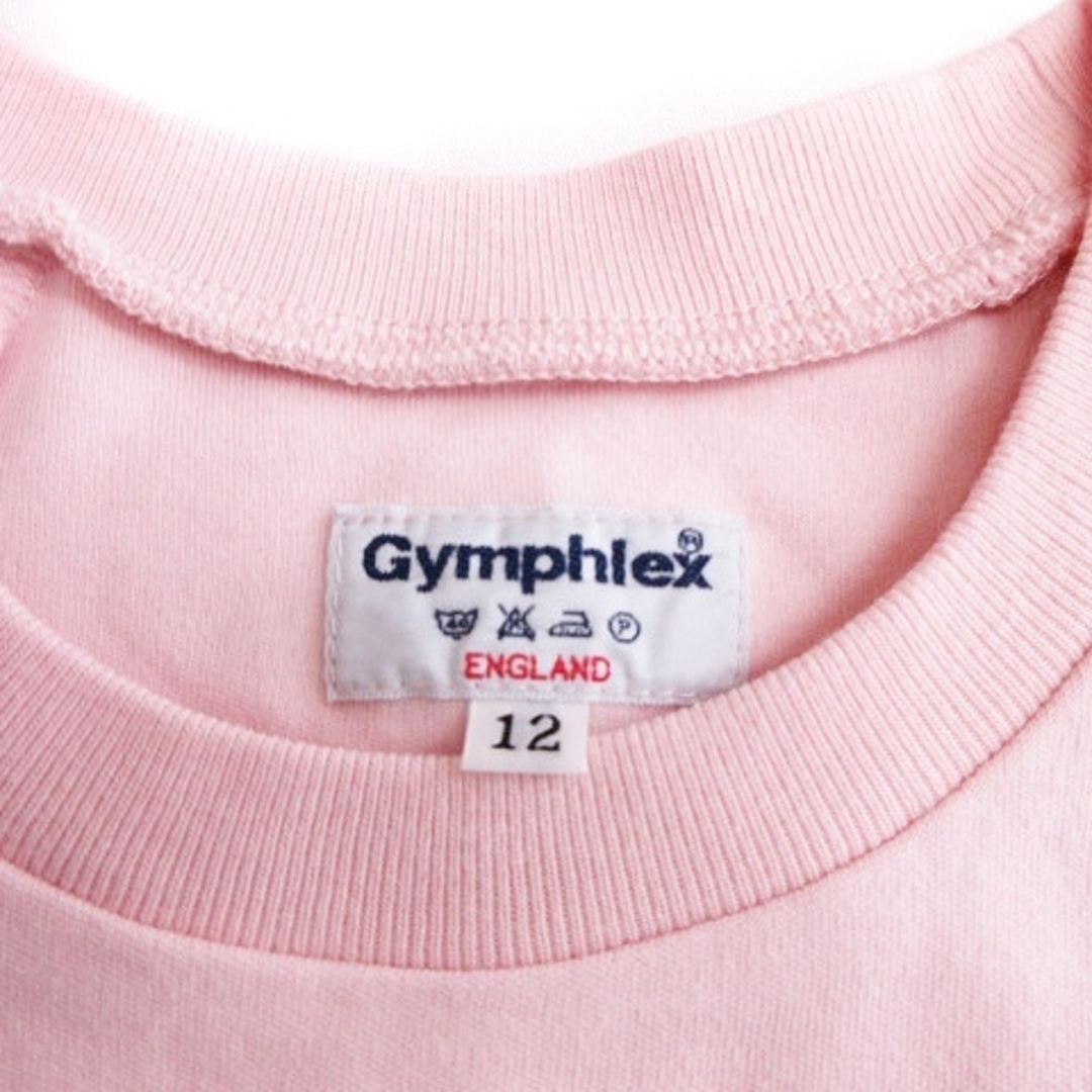 GYMPHLEX(ジムフレックス)のジムフレックス  Tシャツ カットソー 半袖 ロゴ コットン ピンク 12 レディースのトップス(Tシャツ(半袖/袖なし))の商品写真