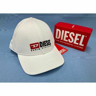 ディーゼル(DIESEL)のディーゼル　ロゴ キャップ 2123　ホワイト　新品 タグ付　A03699(キャップ)