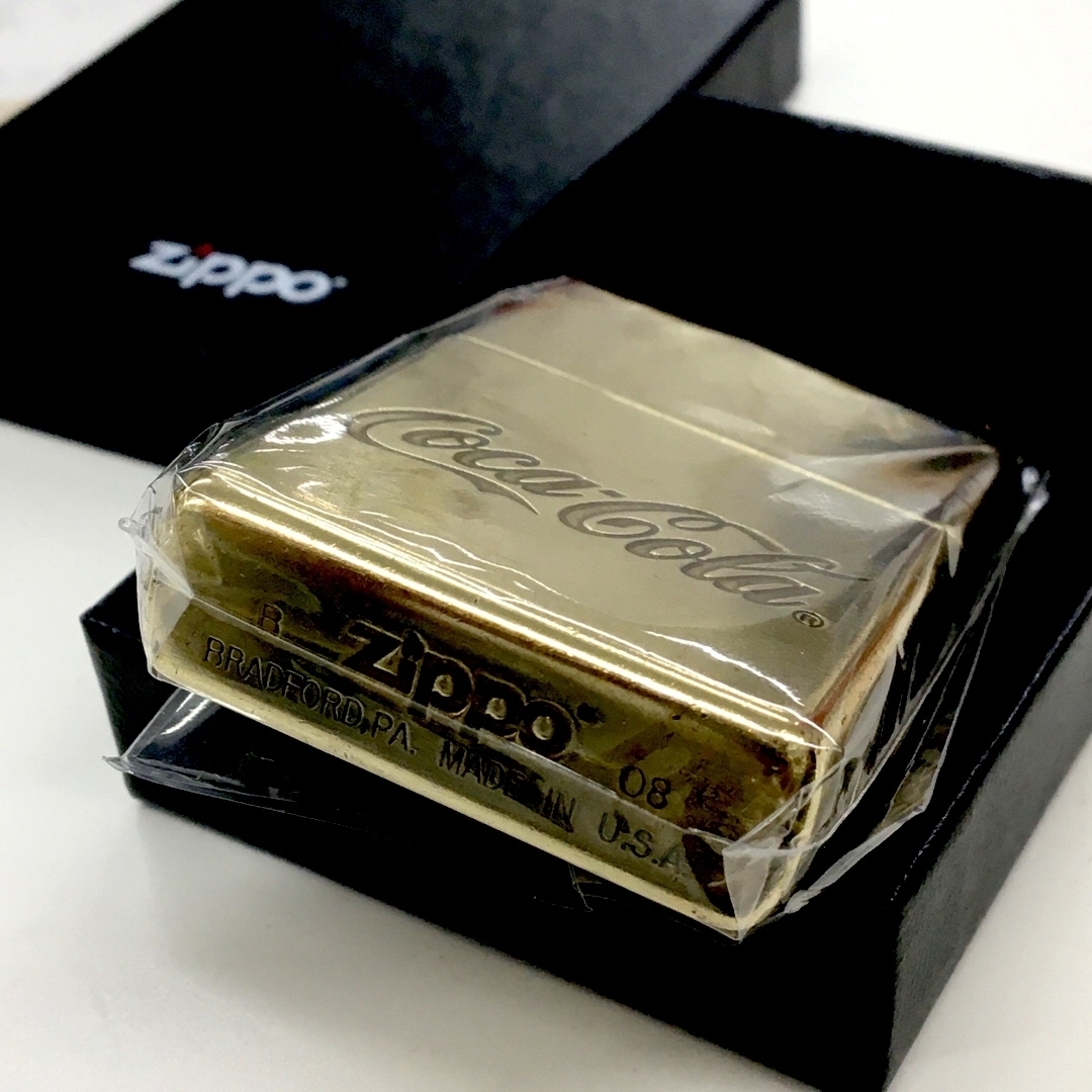 ZIPPO - ZIPPO 希少 真鍮ソリッドブラス COCA-COLA コカコーラの ZIPPO - ZIPPO 希少 真鍮ソリッドブラス COCA-COLA コカコーラの