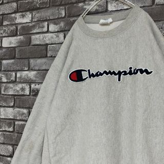 チャンピオン(Champion)のチャンピオンREVERSEWEAVEリバースウィーブデカロゴ刺繍ワンポイントロゴ(スウェット)