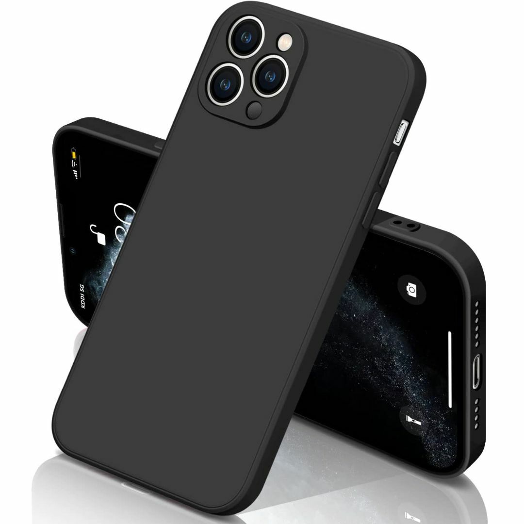 【色: 黒】iphone11 Pro ケース シリコン 耐衝撃 アイフォン11P