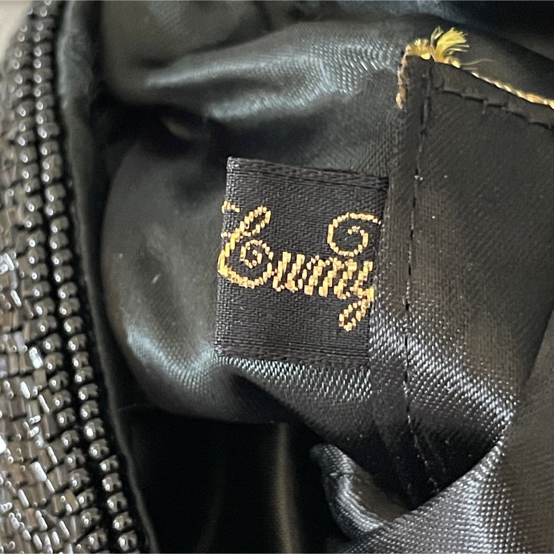 美品】LUMY はしもと 皇室御用達 ビーズバッグ チェーンショルダー