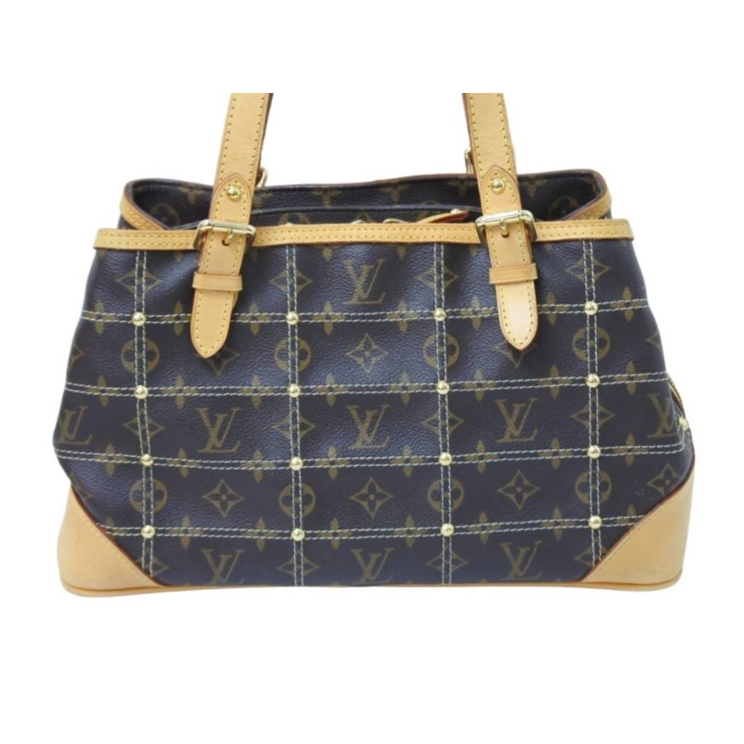 LOUIS VUITTON ルイヴィトン ハンドバッグ リヴェット PVCキャンバス M40140 ブラウン ゴールド金具  美品  51614