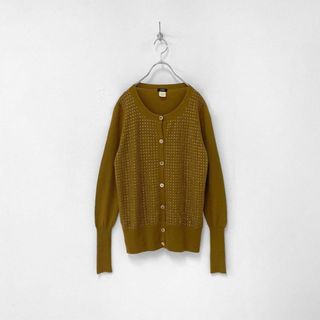 ジェイクルー(J.Crew)のジェイクルー メリノウール ドット スタッズ デザイン ニット カーディガン(カーディガン)