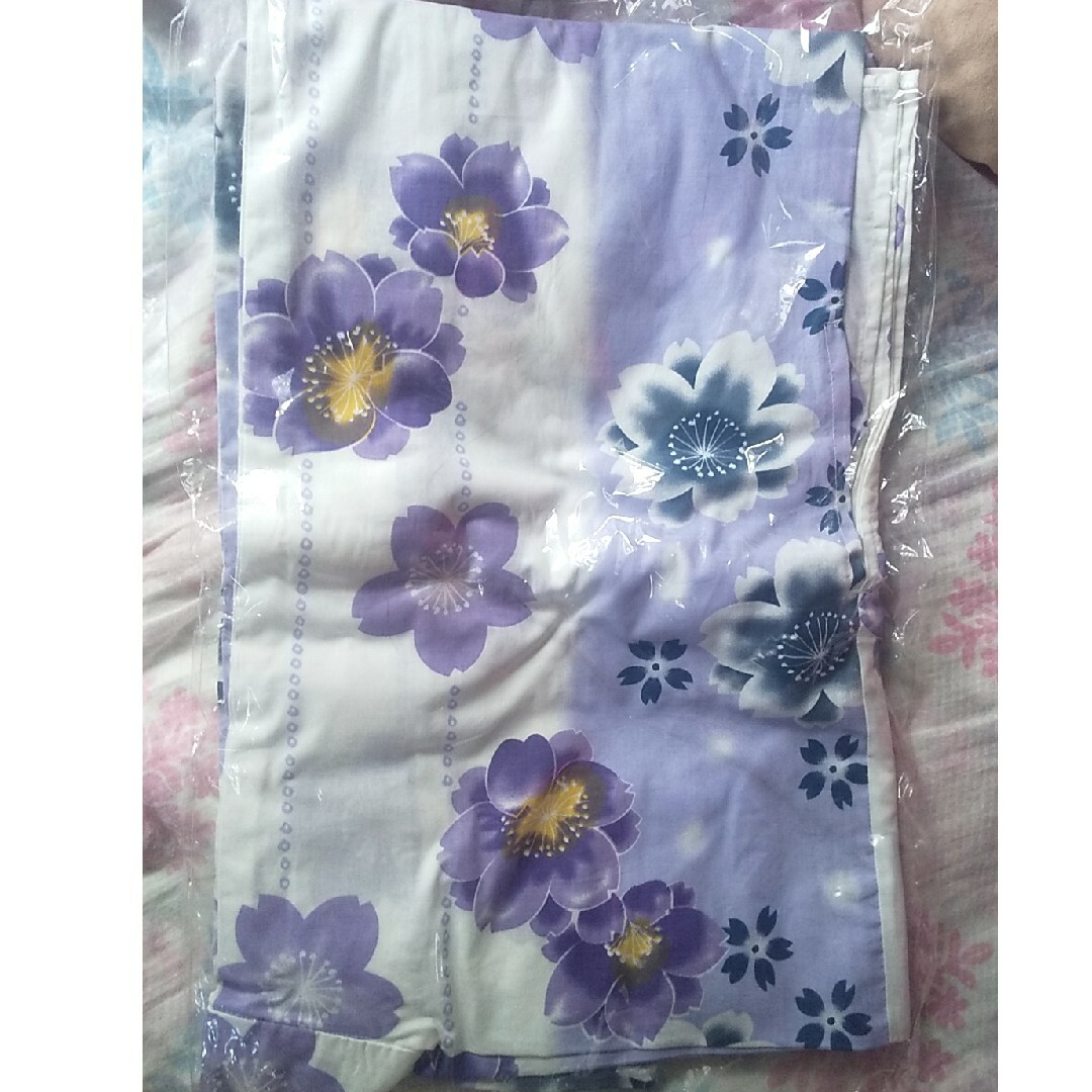浴衣 藤紫 レディースの水着/浴衣(浴衣)の商品写真