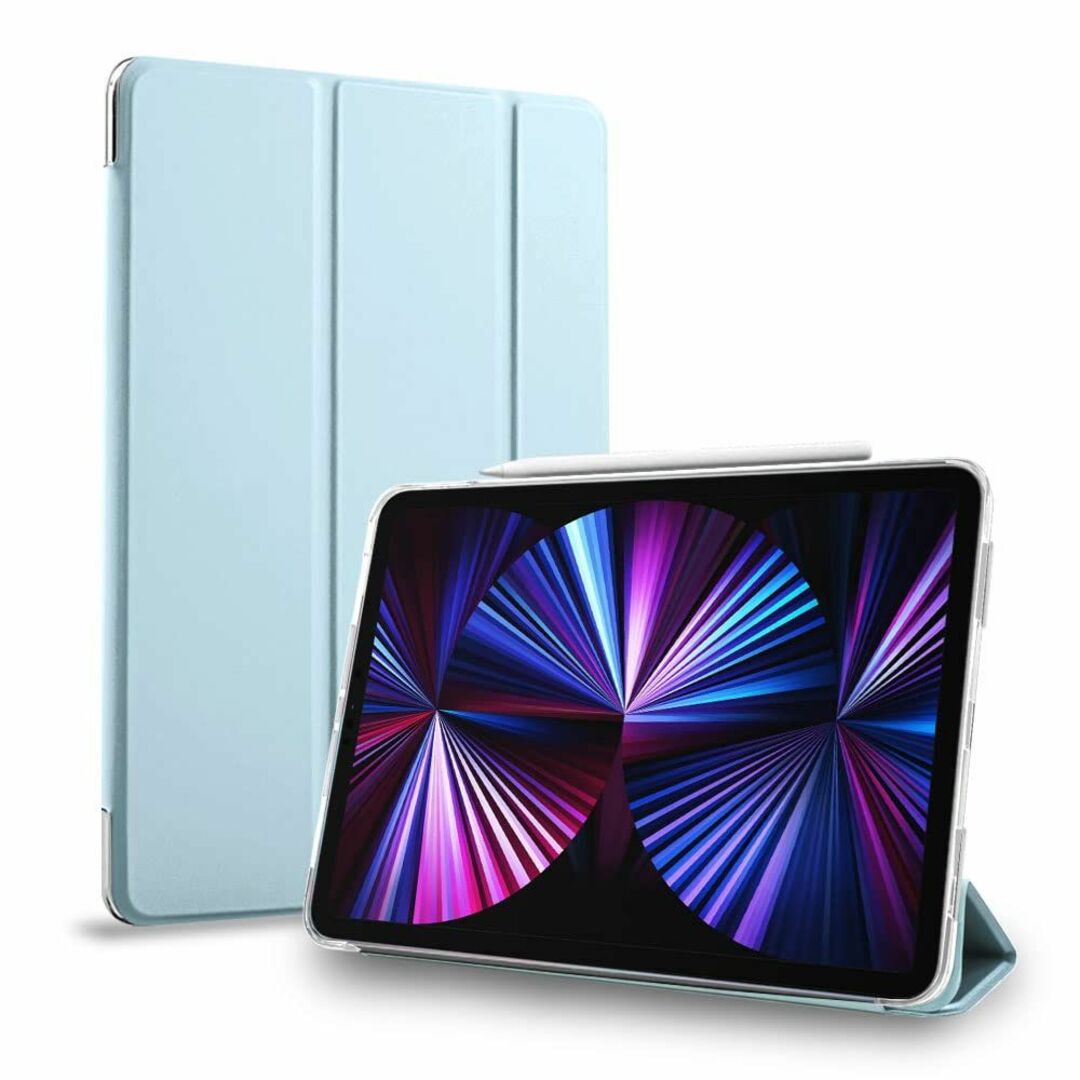 【色: アリスブルー（背面クリア）】MS factory iPad Pro 11