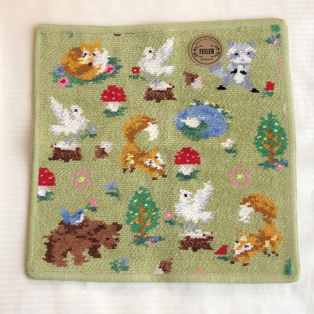 FEILER - フェイラー 鳩居堂 インザフォレストピジョン ハンカチ FEILER - フェイラー 鳩居堂 インザフォレストピジョン ハンカチ