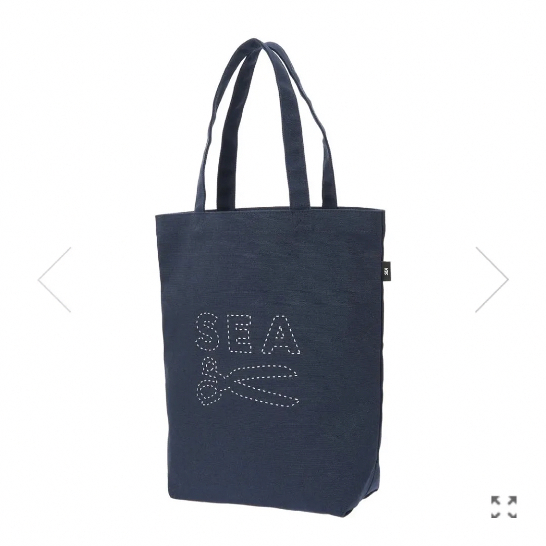 DENHAM WIND AND SEA CANVAS TOTE BAG ネイビー