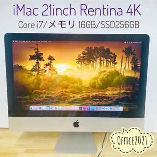 Mac (Apple) - iMac 21inch4K Core i7 メモリ16GB Office2021の通販