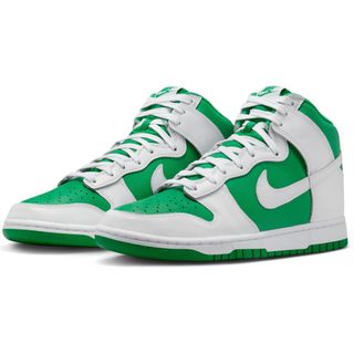 ナイキ(NIKE)のNIKE Dunk High Retro BTTYS ナイキ　ダンクハイ　緑/白(スニーカー)