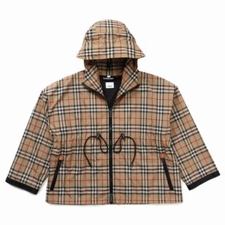 バーバリー(BURBERRY)のバーバリー BURBERRY フーデッドジャケット ヴィンテージチェック パーカー ロゴテープ 2023年秋冬新作 8032210(ブルゾン)