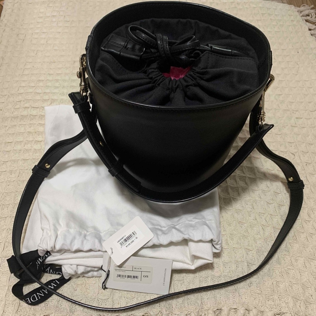 新品】J.W.ANDERSON バケットバッグ バケツバッグ 黒 - ショルダーバッグ