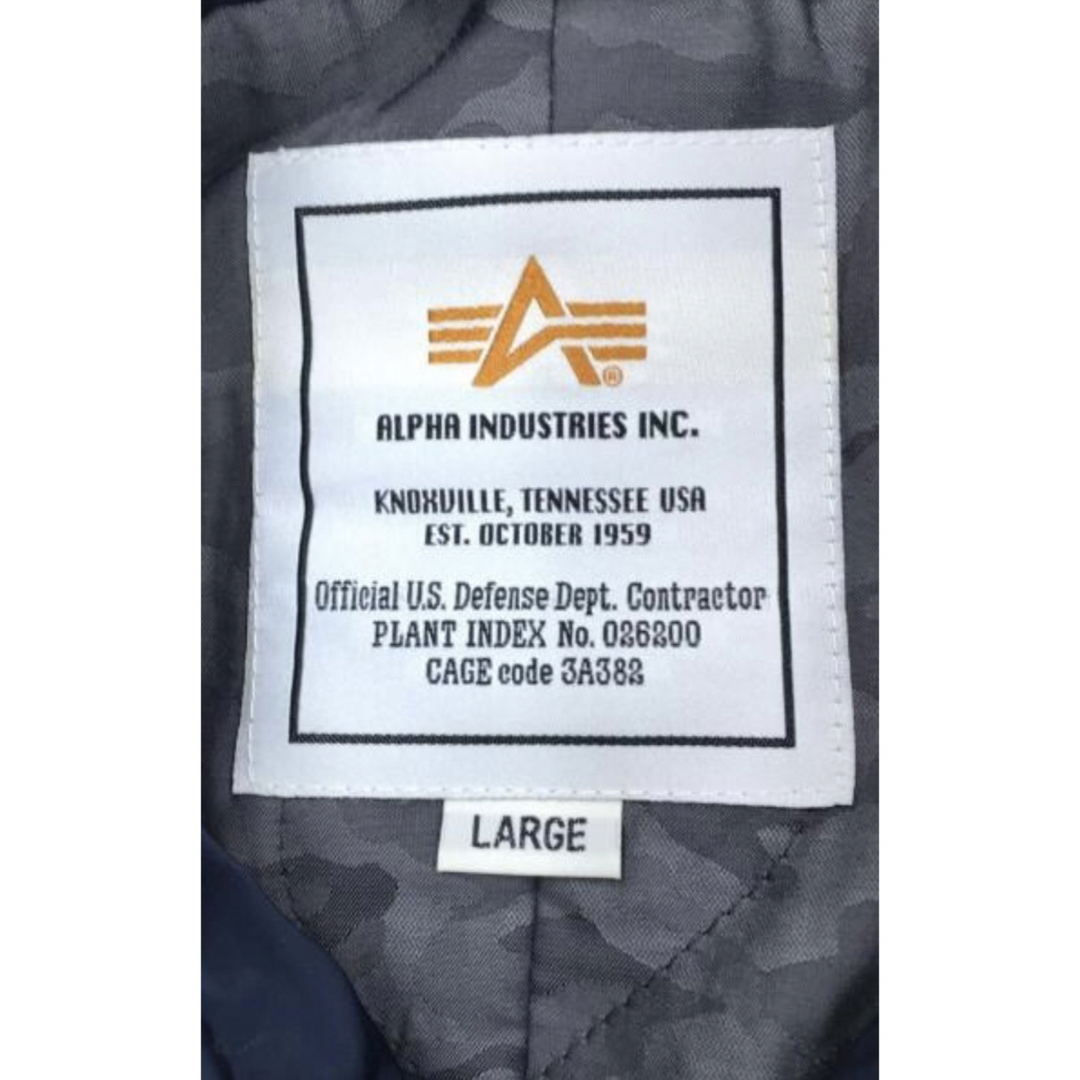 ALPHA INDUSTRIES(アルファインダストリーズ)のステンカラーコート　ネイビー メンズのジャケット/アウター(ステンカラーコート)の商品写真