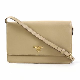 プラダ(PRADA)のプラダ PRADA  ショルダーウォレット レザー ベージュ レディース 送料無料【中古】 h29571a(その他)