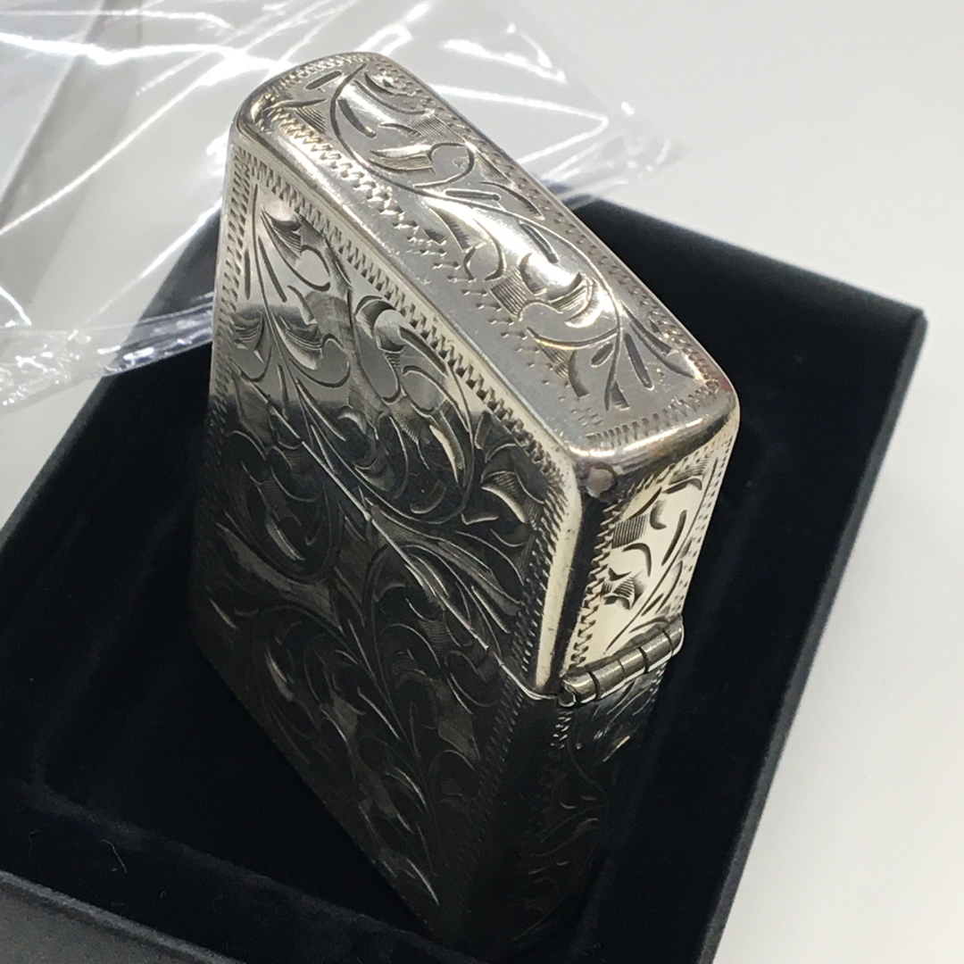 ZIPPO 純銀 STERLING SILVER 5面総面 フルベネチアン 良品