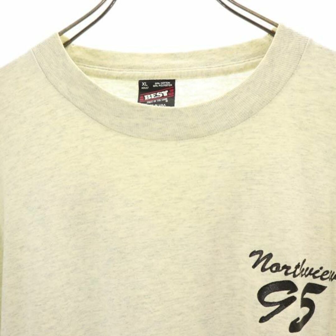 希少 90s ビンテージ USA製 フルーツオブザルーム アフリカ 白Tシャツ