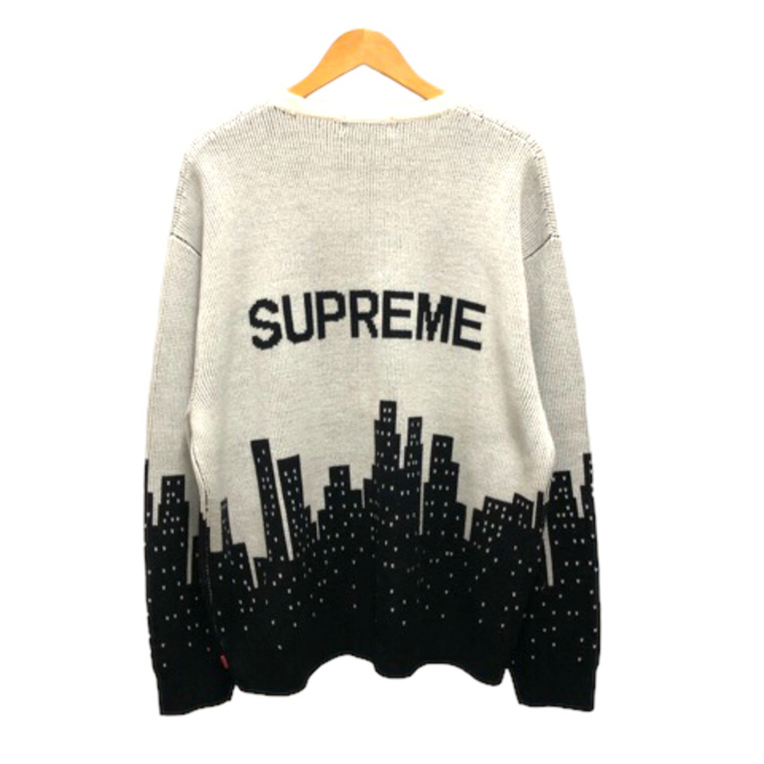 Supreme(シュプリーム)のシュプリーム 20SS ニューヨークセーター ニット 英字 ロゴ 長袖 XL 白 メンズのトップス(ニット/セーター)の商品写真