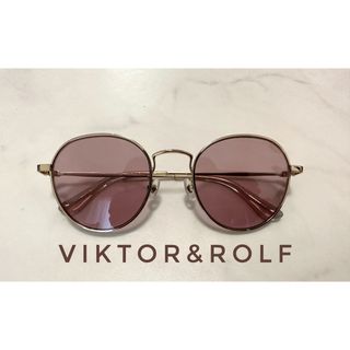 ヴィクターアンドロルフ(VIKTOR&ROLF)のVIKTOR&ROLF サングラス　ピンク　バイオレット　ケース付き(サングラス/メガネ)