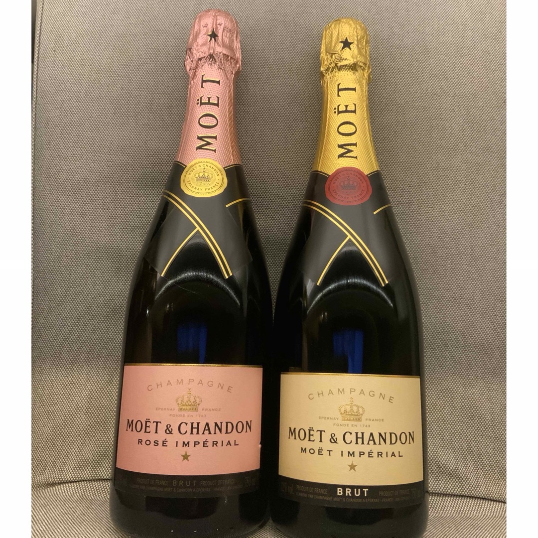 MOËT & CHANDON - モエシャンドン 白ブリュット＆ロゼ 2本セット 750ml ...