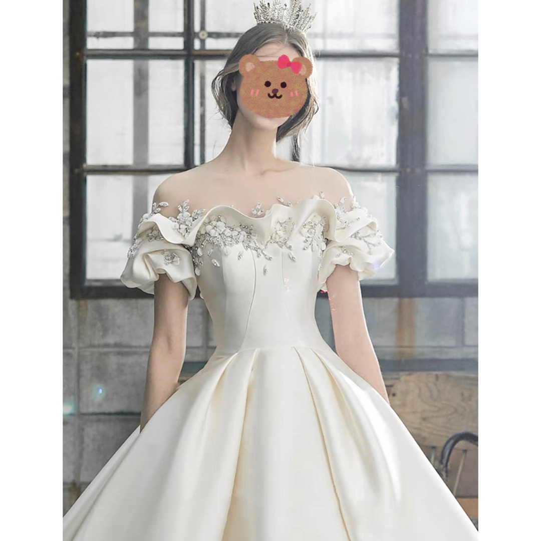 レディース写真UP済‼️花嫁の結婚式、 ウエディングドレス  白いドレス 婚纱