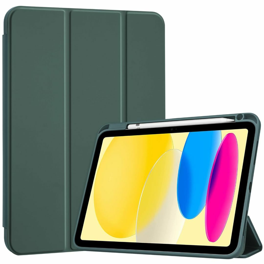 【色: グリーン】ProCase iPad 10世代 ケース 2022 10.9