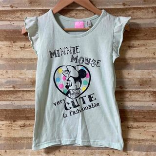 ディズニー(Disney)のディズニー ミニー トップス 女の子 ノースリーブ グリーン 130cm (Tシャツ/カットソー)