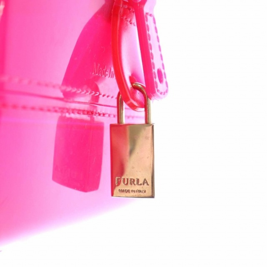 Furla(フルラ)のFURLA キャンディバッグ ハンドバッグ ビニール ゴールド金具 ピンク レディースのバッグ(ハンドバッグ)の商品写真