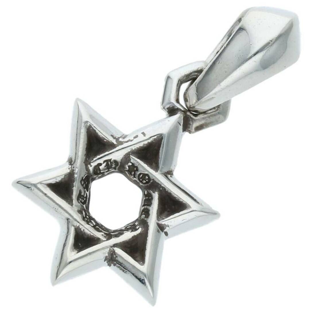 クロムハーツ  STAR OF DAVID CHARM/スターオブダビデチャーム シルバーネックレストップ メンズ