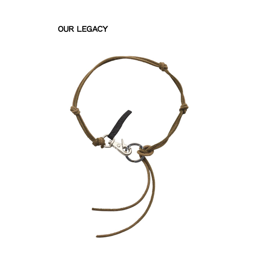 23SS OUR LEGACY LADON LEATHER NECKLACE