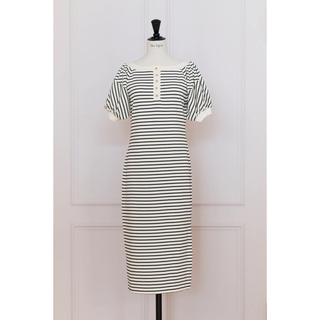 herlipto Saint-Tropez Striped Long Dress