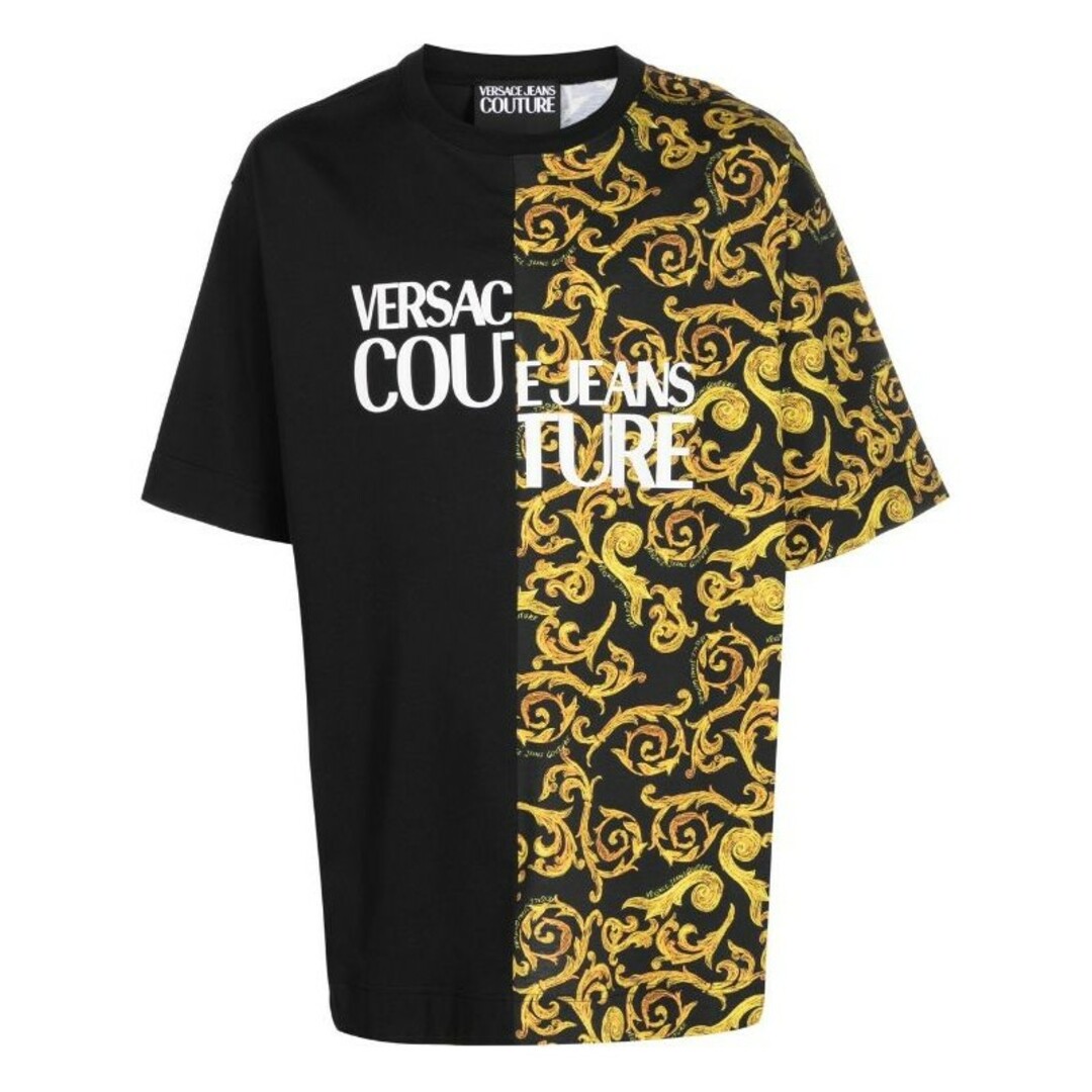 VERSACE JEANS COUTURE Tシャツ ブラック Mサイズコットン100％