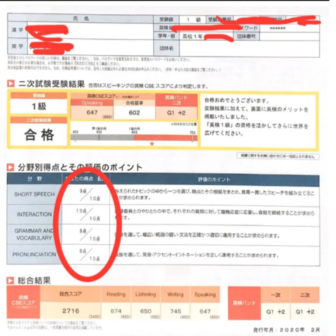 英検1級 2次面接 英作文 エッセイの通販 by ばくばくお｜ラクマ